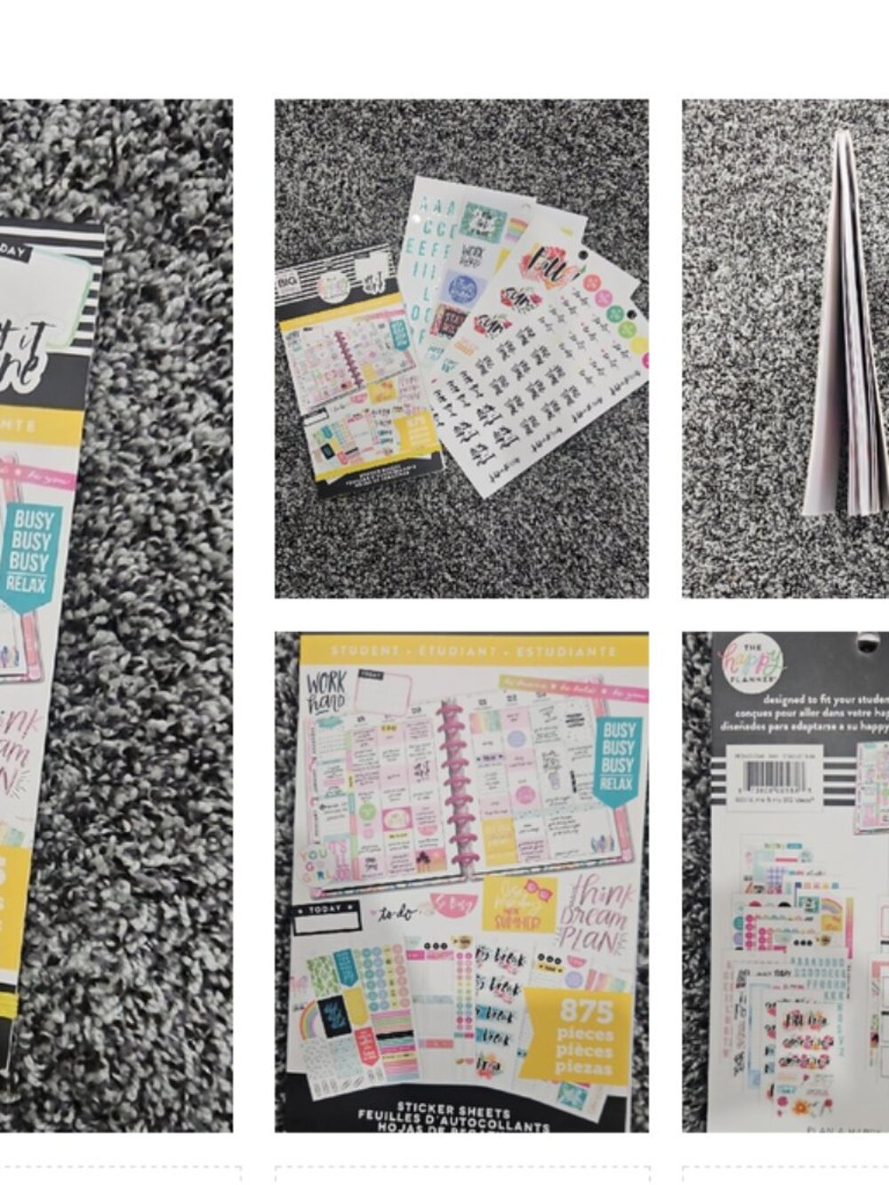 Massive Planner Sticker Lot Thousands of Stickers + Happy Planner Book